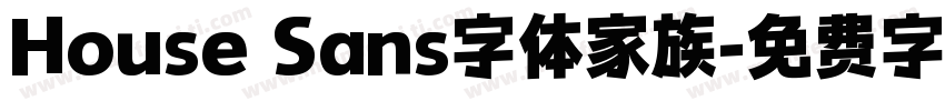 House Sans字体家族字体转换